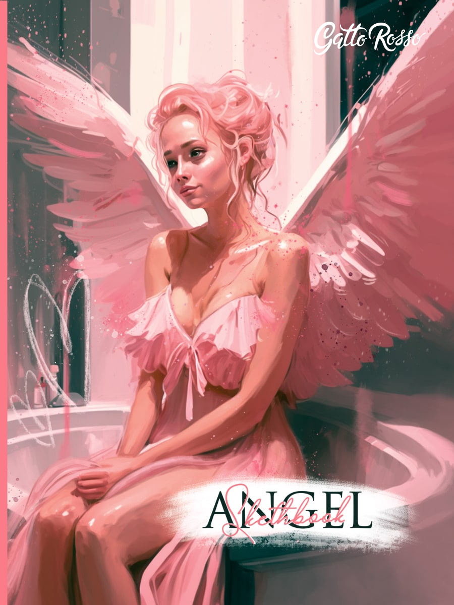 Gatto Rosso. Angel Sketchbook. Angel in Pink