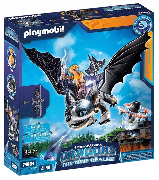 Playmobil.  .71081 Dragons:The Nine Realms -Thunder & Tom (:   )