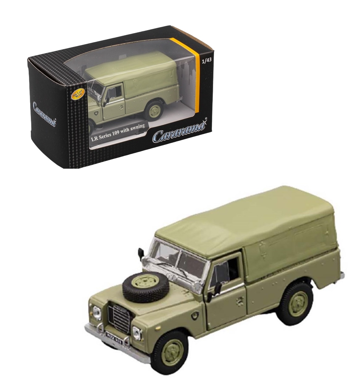 Cararama. - 1:43 Land Rover Series 109 with awning  ,  .276PND