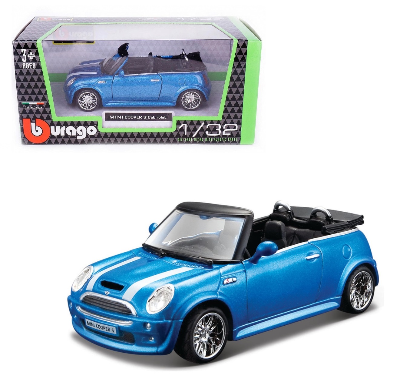 BBurago.  Mini Cooper S Cabriolet 1:32 .43041