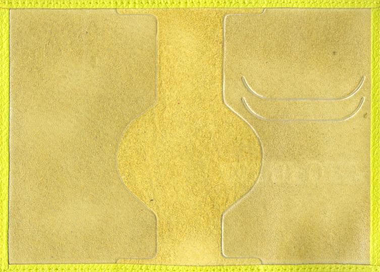 Обложка д/паспорта PASSPORT нат.кож.желт.ОП-5449