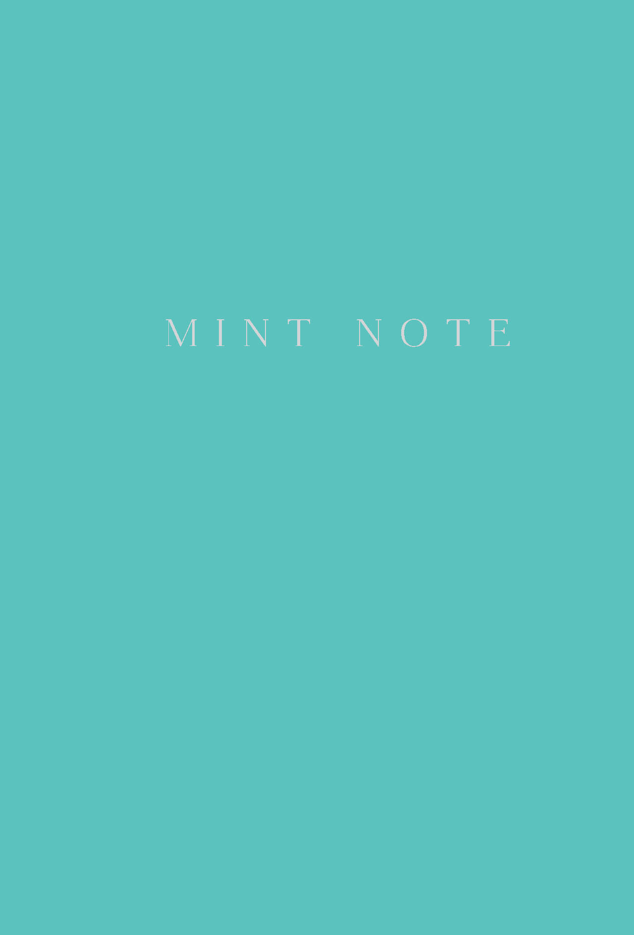 Mint Note.      (5,      )