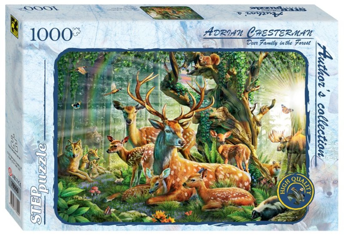 79550 Мозаика puzzle 1000 Мир лесных животных