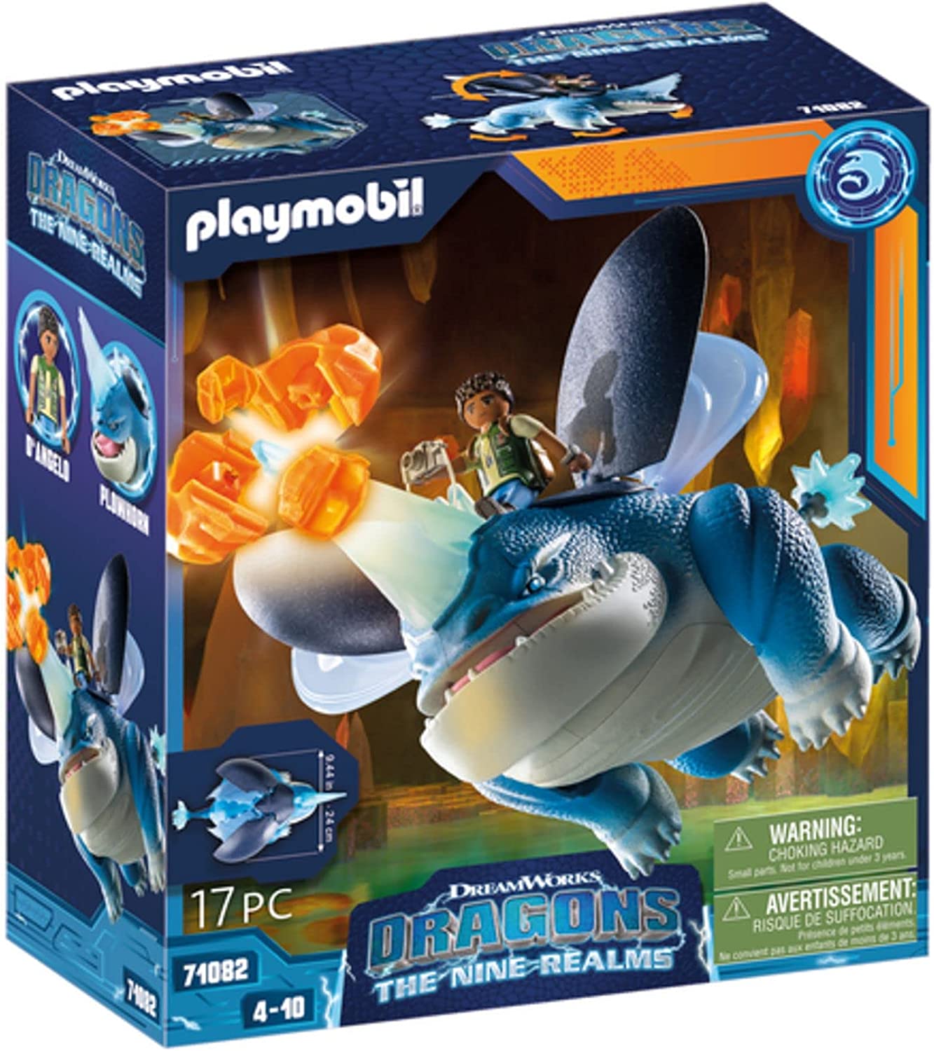 Playmobil.  .71082 Dragons:The Nine Realms-Plowhorn & D'Angelo(  ')