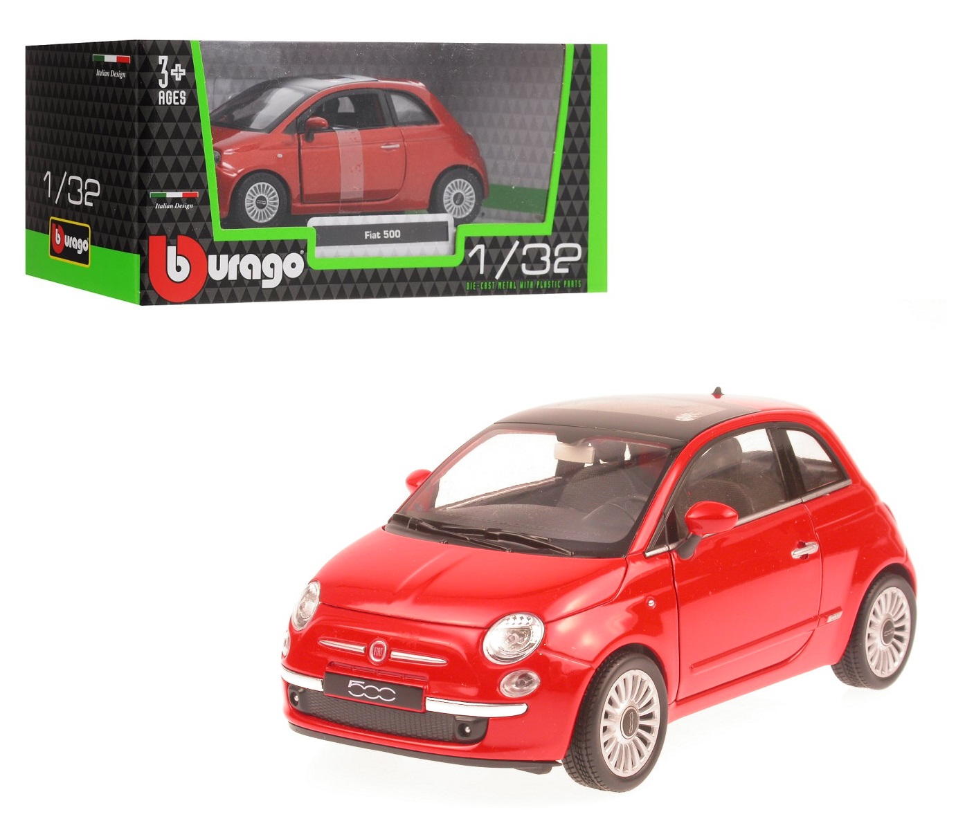 BBurago.  Fiat 500 1:32 .43011