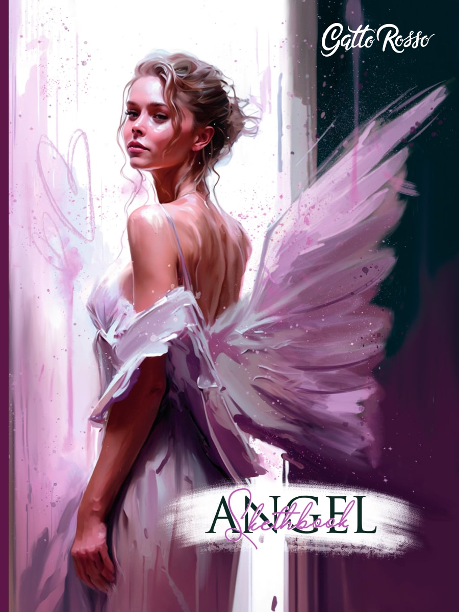 Gatto Rosso. Angel Sketchbook. Angel in Purple